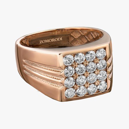 Solid Men's Diamond Ring